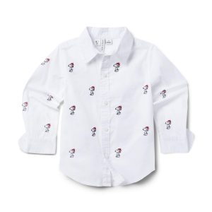 PEANUTS™ Snoopy Santa Poplin Shirt