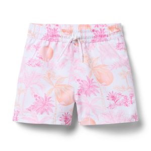 Serena Williams x Janie and Jack Toile Tour Recycled Swim Trunk