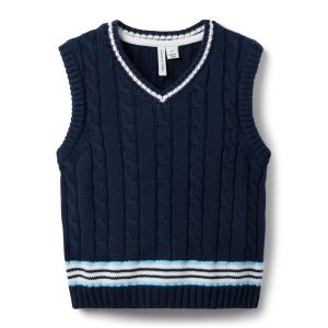 Cable Knit Sweater Vest