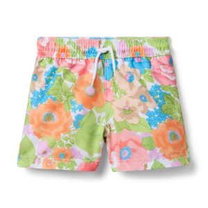 Recycled Floral Swim Trunk