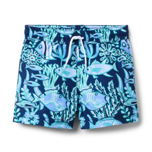 Recycle Reef Fish Swim Trunk