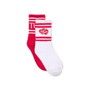 Valentine Striped Crew Sock 2-Pack