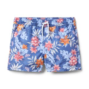 Recycled Tropical Floral Swim Trunk