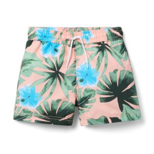 Recycled Palm Swim Trunk