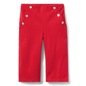 Wide Leg Button Pant
