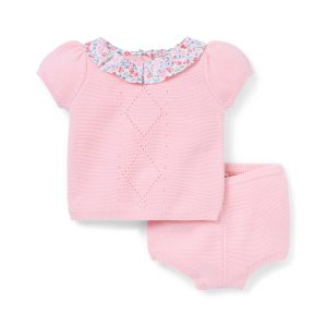 Baby Floral Collar Matching Set