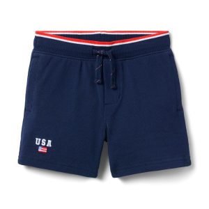 Embroidered USA Pique Short