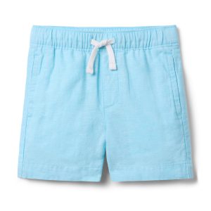Linen-Cotton Pull-On Short