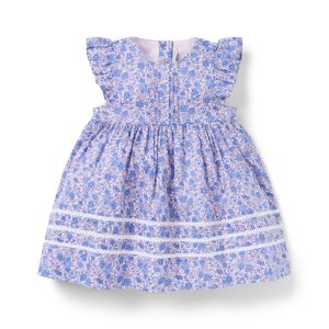 Baby Floral Pintuck Dress