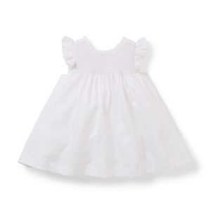 Baby Smocked Sateen Dress