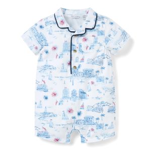 Baby Americana Toile Romper