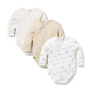 Baby Wrap Bodysuit 3-Pack