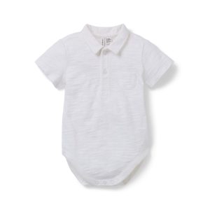 The Slub Polo Baby Bodysuit