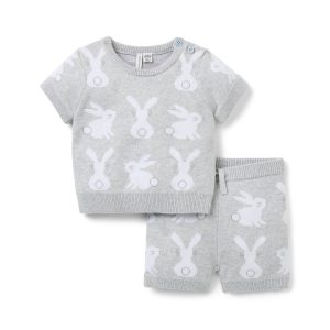 Baby Bunny Sweater Matching Set