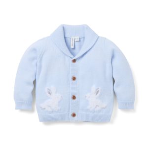 The Bunny Shawl Collar Baby Cardigan