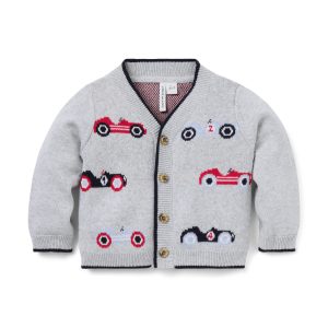 Baby Race Car Cardigan
