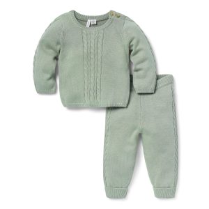 Baby Cable Knit Matching Set