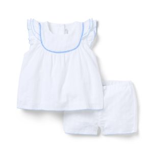 Baby Textured Ruffle Matching Set