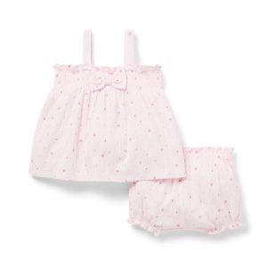 Baby Floral Pointelle Matching Set