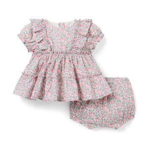 Colleen's Orchard Matching Baby Set Made With Liberty Fabric