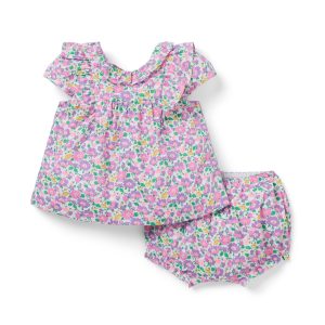 Mrs. Stoneley Matching Baby Set Made With Liberty Fabric
