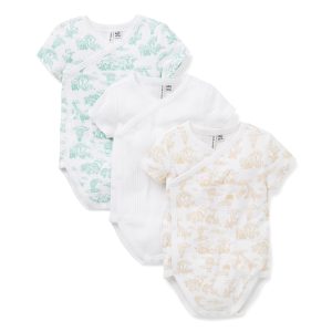 Baby Wrap Bodysuit 3-Pack
