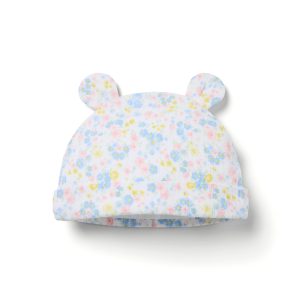 Baby Floral Bear Ear Beanie