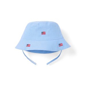 Baby Embroidered Flag Bucket Hat