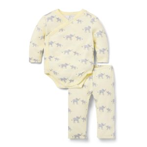 Baby Elephant Wrap Matching Set