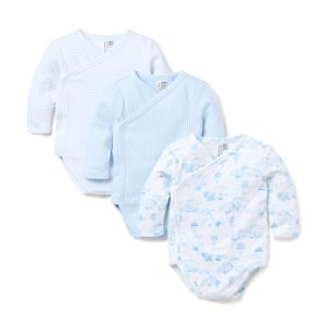 Baby Wrap Bodysuit 3-Pack