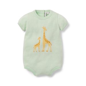 Baby Giraffe Knit Romper