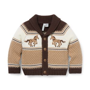 The Little Equestrian Baby Cardigan