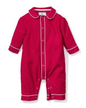 Petite Plume Baby Flannel Cambridge Romper