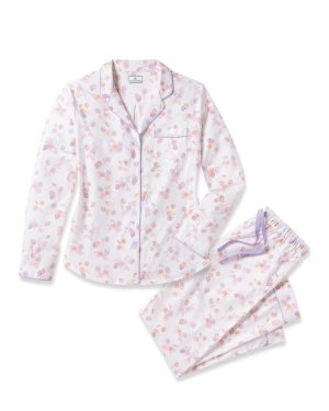 Women's Twill Pajama Set in Seashell Splendor