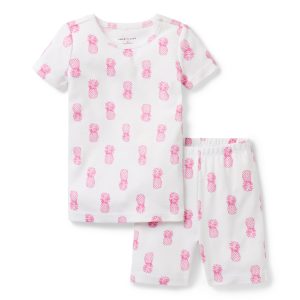 Good Night Short Pajama In Pineapple