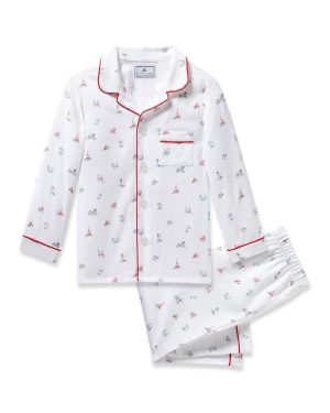 Kid's Twill Pajama Set in Coastal Charms