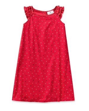 Girl's Twill Amelie Nightgown in Anchors Away