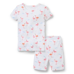 Good Night Short Pajama In Flamingo