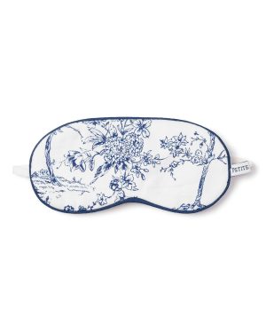 Kid's Twill Sleep Mask in Blue Timeless Toile
