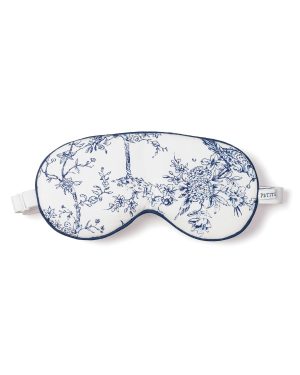 Adult's Twill Sleep Mask in Blue Timeless Toile