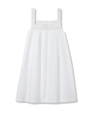 Women's Twill Esme Nightgown in White