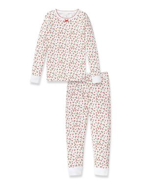Kids Pima Snug Fit Pajama in Cherry Orchard