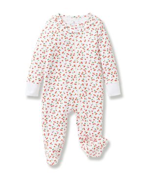 Baby Pima Romper in Cherry Orchard