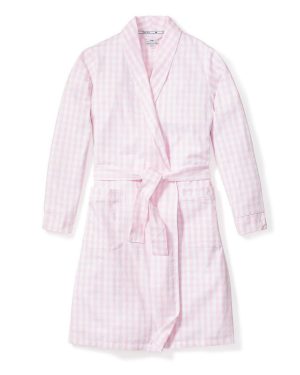 Women's Pink Gingham Robe