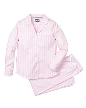 Women's Pink Gingham Pajama Set