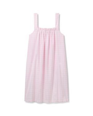 Women's Twill Annabelle Nightgown in Pink Gingham