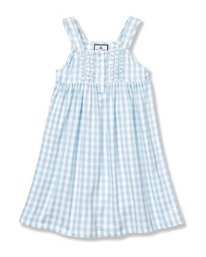 Light Blue Gingham Charlotte Nightgown