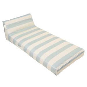 Luxe Lie-On Lounger: Lazy Days - Blue Stripe