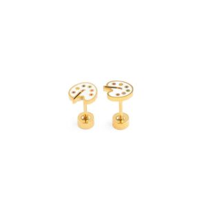 Paint Palette Stud Earrings