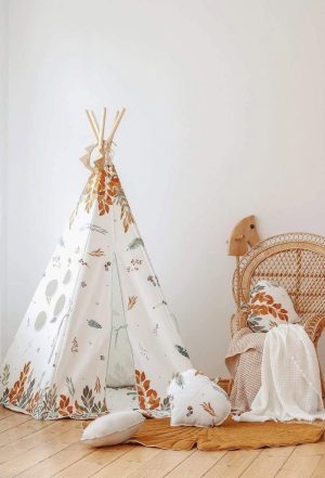 “Forest Friends” Teepee and Round Mat Set